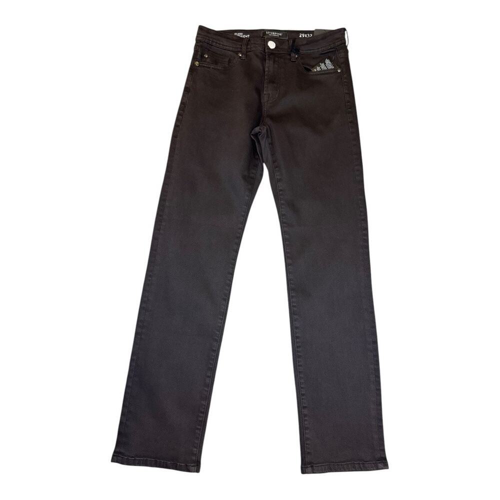 NEW Liverpool Men's Relaxed Straight Jeans Brown Size 29 5-Pocket Design NWT